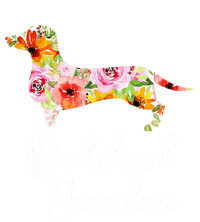 Floral Dachshund Grandma Funny Cute Dog Lover Gift T-Shirt