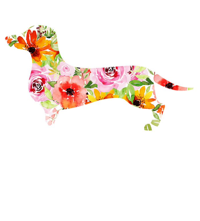 Floral Dachshund Grandma Funny Cute Dog Lover Gift T-Shirt