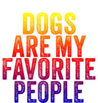 Funny Dogs Are My Favorite People Dog Lover Vintage Retro Gift T-Shirt