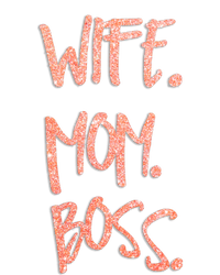 Cute Sexy Wife Mom Boss 'S Gift Full-Length Apron With Pockets