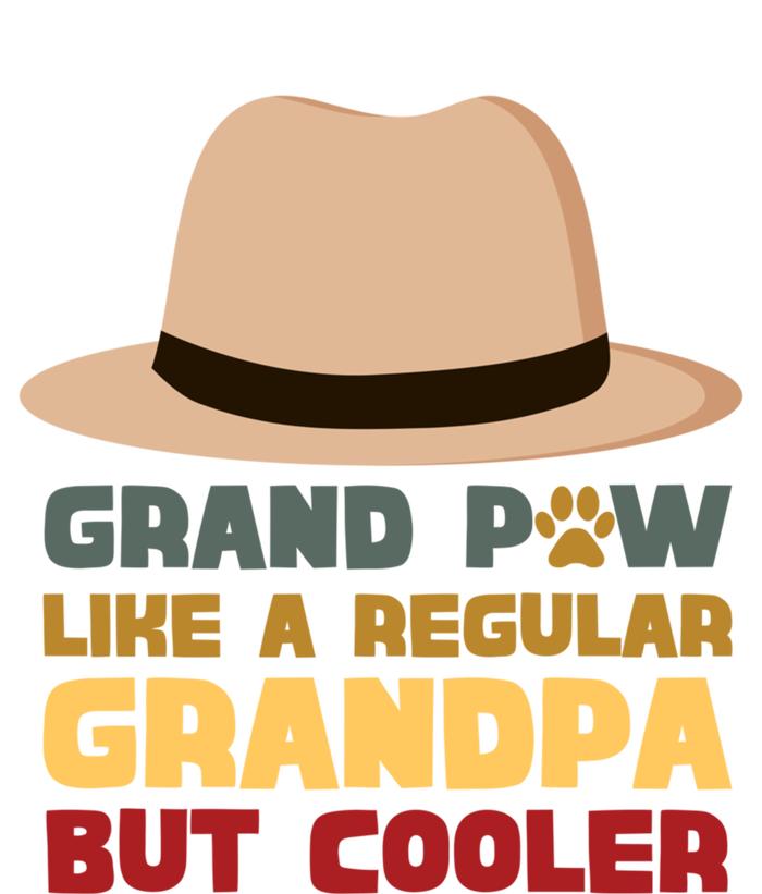 Grand Paw Like A Regular Grandpa But Cooler For Grandpa Gift Kids Long Sleeve Shirt