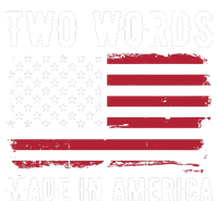 Two Words Made In America Usa Flag Vintage Womens CVC Long Sleeve Shirt