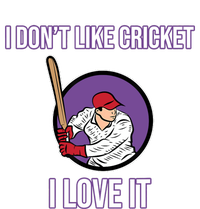 I Don't Like Cricket Sports Player Lover Team Coach Graphic Striped Beanie with Solid Band