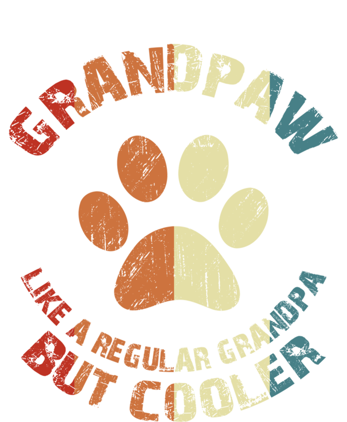 Grandpaw Dog Grandpa Grand Paw Retro Vintage Funny 'S Gift Kids Tie-Dye T-Shirt