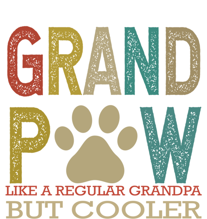 Grandpaw Like A Regular Grandpa But Cooler Funny Fathers Day Great Gift Women's V-Neck T-Shirt