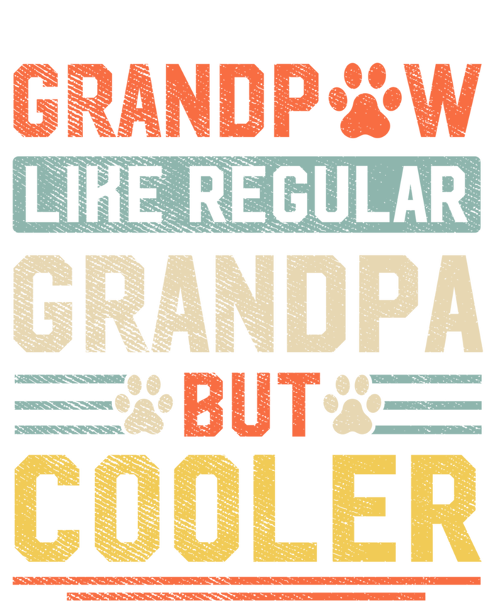 Grandpaw Like A Regular Grandpa But Cooler Tee Fathers Day Gift Softstyle Adult Sport Polo