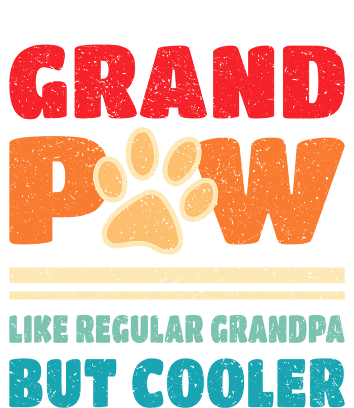 Grandpaw Like Regular Grandpa But Cooler Funny Fathers Day Gift Coaster