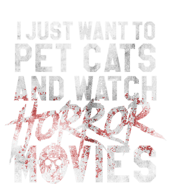 Funny Horror Movie Fan Halloween Cat Lover Gift T-Shirt