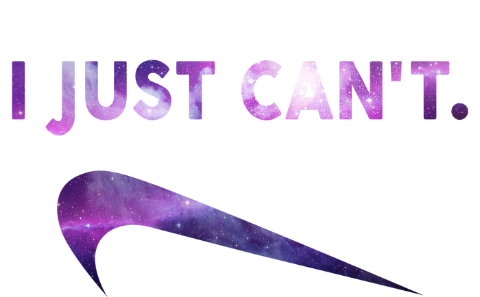 I Just Can't Funny Parody Galaxy Tank Top