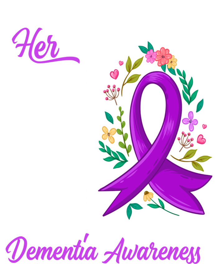 Her Fight Is My Fight Detia Awareness Gift Pom Pom 12in Knit Beanie