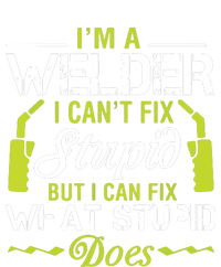 I'm A Welder I Can't Fix Stupid Funny Welding Tee Dry Zone Grid Polo