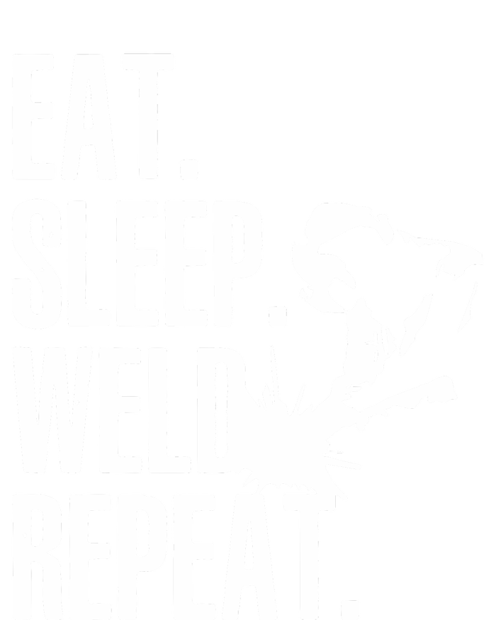 Eat Sleep Weld Repeat Welder Sustainable Bucket Hat