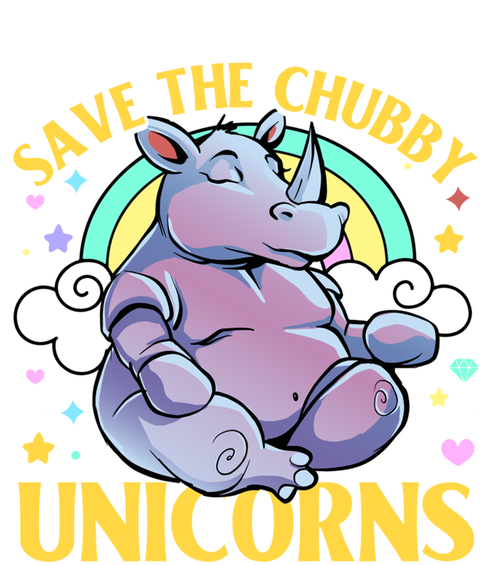 Save The Chubby Unicorn Cute Gift T-Shirt