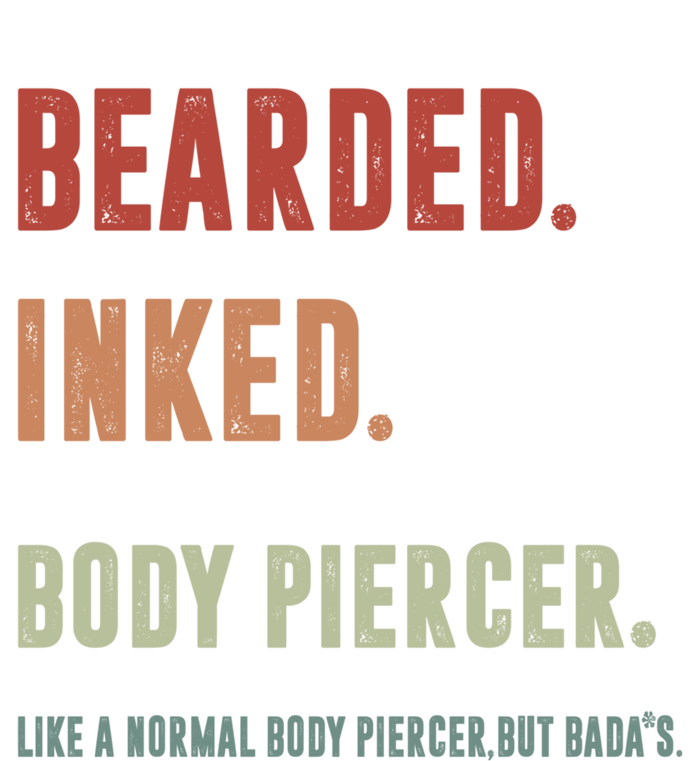 Bearded Inked Body Piercer Badass Body Piercing Artist Gift Great Gift Sustainable Knit Beanie