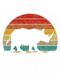 Save The Chubby Unicorns Retro Style Rhino Gift T-Shirt