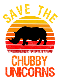 Save The Chubby Unicorns Retro Style Rhino Meaningful Gift Poster