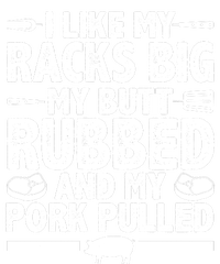 I Like My Butt Rubbed And My Pork Pulled Striped Beanie with Solid Band