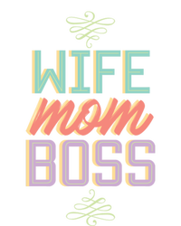 Wo Wife Mom Boss Mothers Day Lady Funny Gift For Her Funny Gift T-Shirt