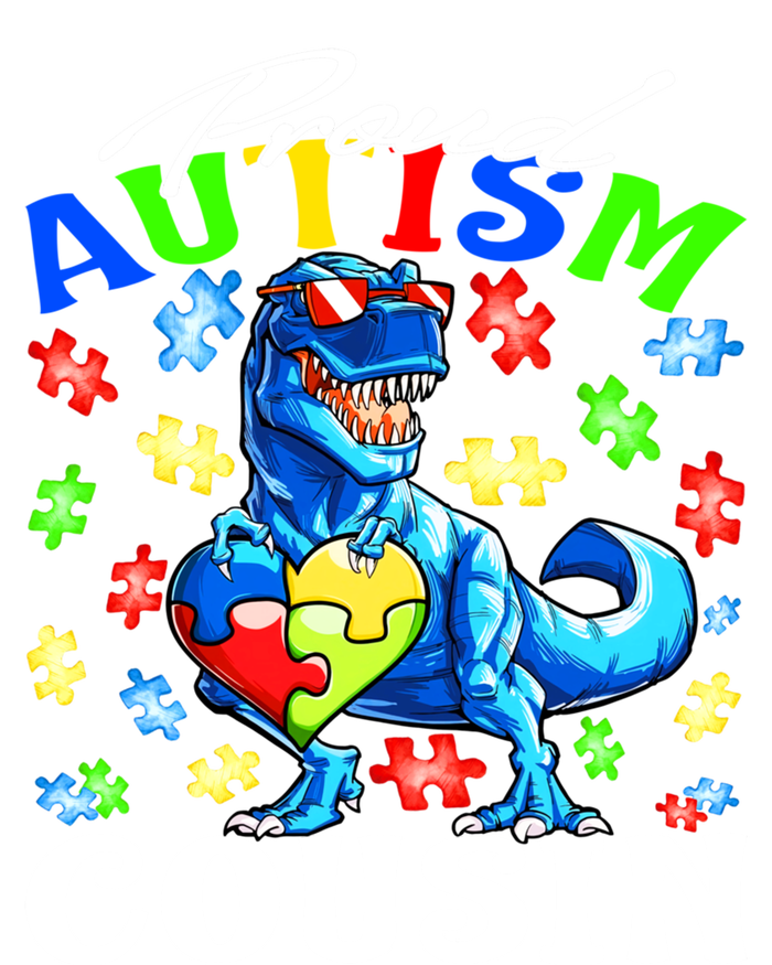 Proud Autism Cousin Dinosaur Autism Awareness Funny Gift Pom Pom 12in Knit Beanie