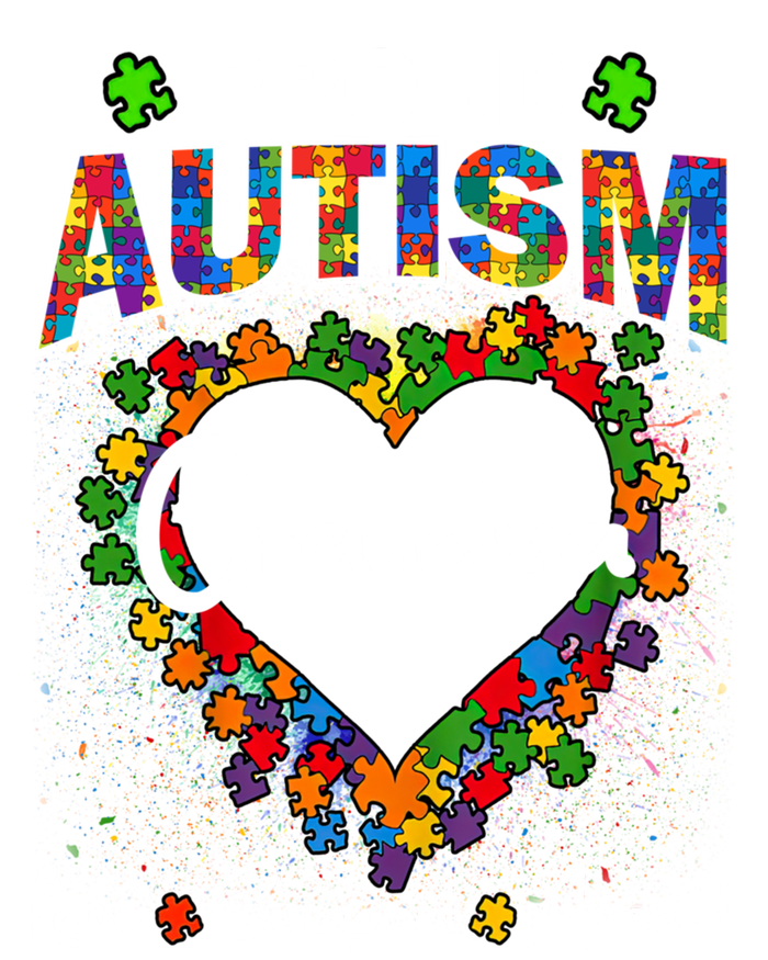 Proud Autism Grandma Love Support Accept Heart Cool Gift T-Shirt