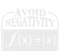 Avoid Negativity Funny Math Pun Equation Flat Bill Trucker Hat