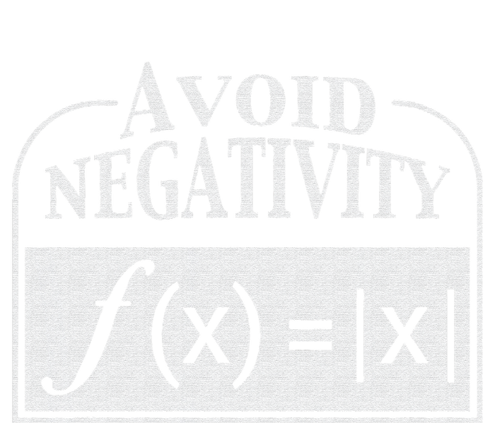 Avoid Negativity Funny Math Pun Equation Flat Bill Trucker Hat