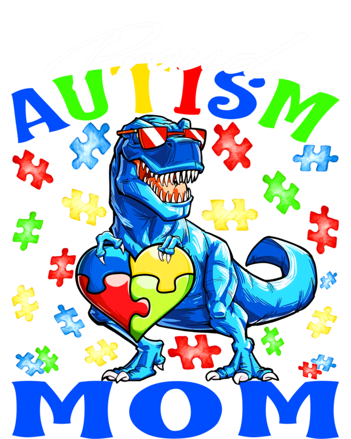 Proud Autism Mom Dinosaur Autism Awareness Gift T-Shirt