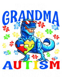 Proud Grandma Of An Autism Warrior Dinosaur Cool Gift Toddler Hoodie