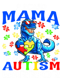 Proud Mama Of An Autism Warrior Dinosaur Funny Gift Kids Hoodie