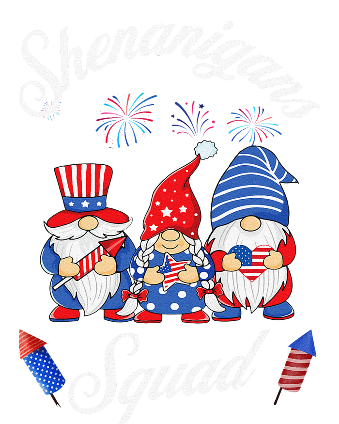 Shenanigans Squad 4th Of July Gnome American Proud Patriotic T-Shirt