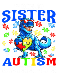 Proud Sister Of An Autism Warrior Dinosaur Gift Kids Sweatshirt