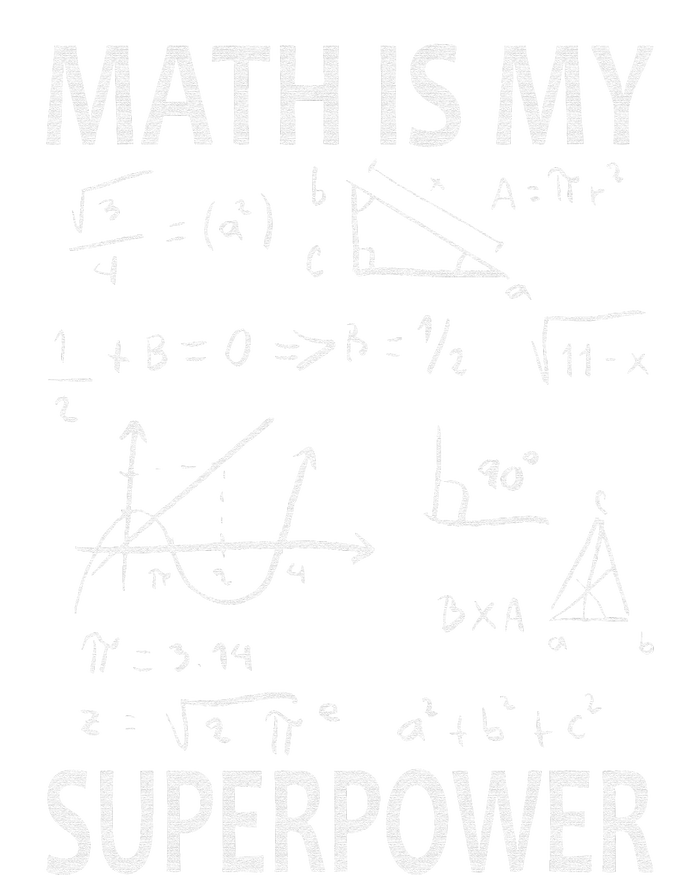 Math Is My Superpower Funny Math Teacher School T-Shirt