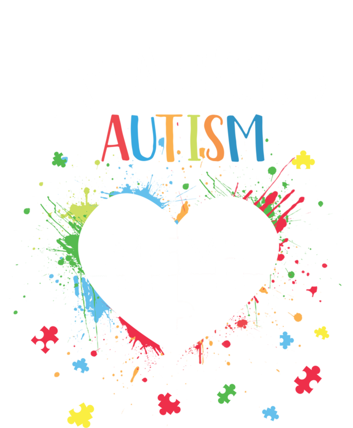 Puzzle Heart I'm A Proud Autism Mimi Autism Awareness Cool Gift T-Shirt