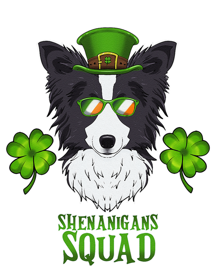 Happy St. Patricks Day Border Collie Shenanigans apparel Women’s Perfect Tri Rocker Tank