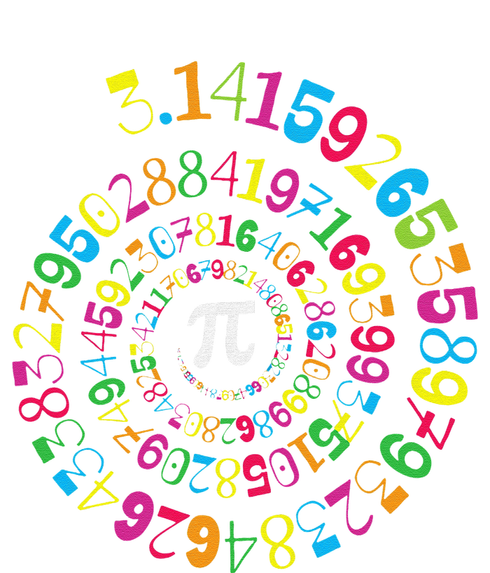 Pi Spiral Novelty Math Geek 3.14 Pi Day Dry Zone Grid Polo