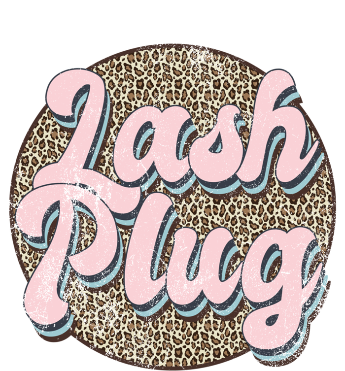 Vintage Lash Plug Lash Tech Lash Artist Leopard Lash Cool Gift T-Shirt