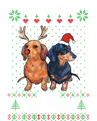 Ugly Sweater Dachshund Dog Through The Snow Merry Christmas Great Gift Infant Baby Jersey Bodysuit