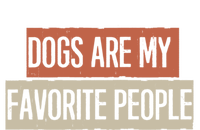 Vintage Funny Dogs Are My Favorite People Gift Bumper Sticker