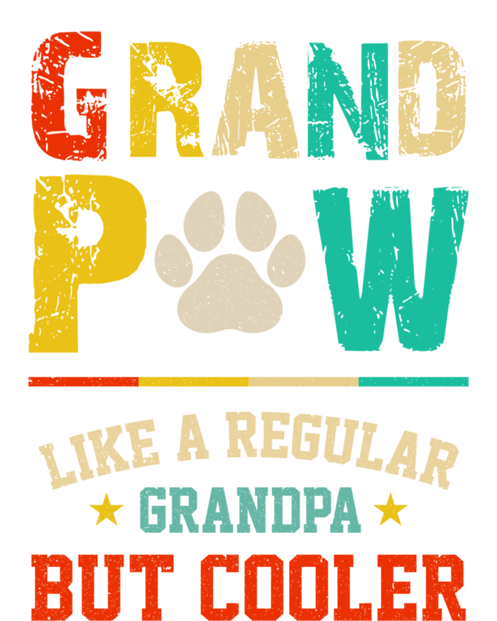 Vintage Grand Paw Like Regular Grandpa But Cooler Dogs Cute Gift T-Shirt