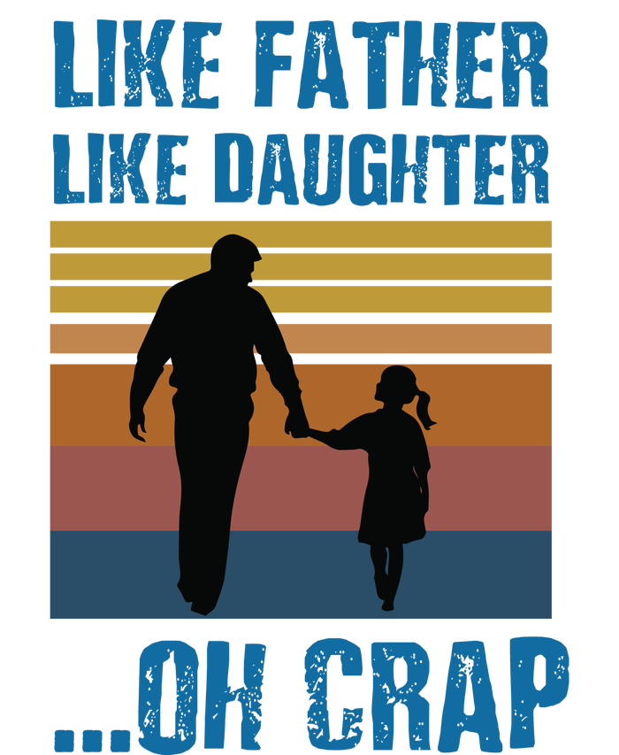 Like Father Like Daughter Oh Crap Funny Gift Short Acrylic Beanie