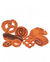 Bake Baking Bread Cookie Baking Is My Therapy Gift Striped Beanie with Solid Band