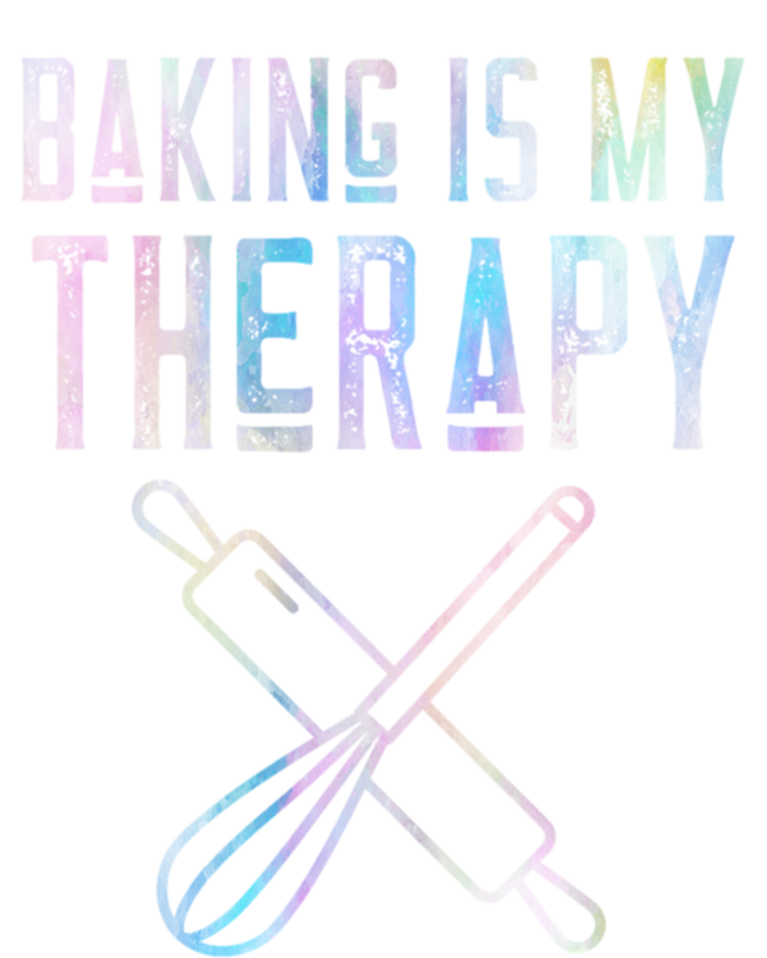 Baking Is My Therapy Baker Bake Cake Bread Pastry Chef Food Cute Gift T-Shirt