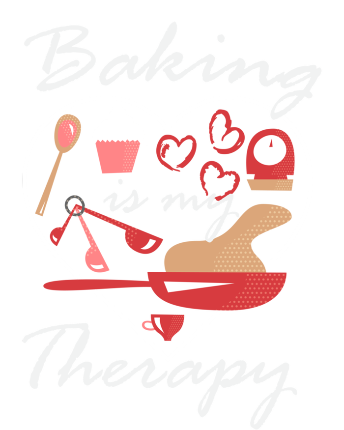 Baking Is My Therapy Baker Enthusiast Meaningful Gift Women's Flannel Pajama Set