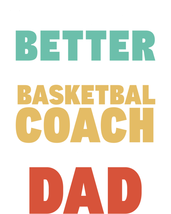 I'm A Dad And Basketball Coach Funny Fatherhood Funny Dad Funny Gift Women's Racerback Tank