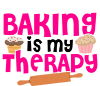 Baking Is My Therapy Cake Baking Pastry Confectioner Baker Gift T-Shirt