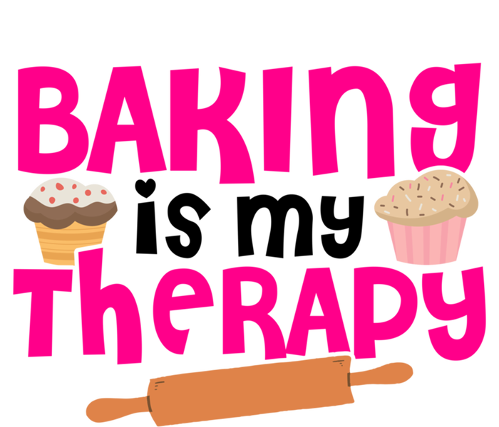 Baking Is My Therapy Cake Baking Pastry Confectioner Baker Gift T-Shirt