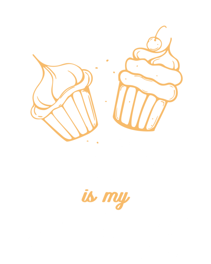 Baking Is My Therapy Cupcake Baker Cute Gift Women's Flannel Pajama Set