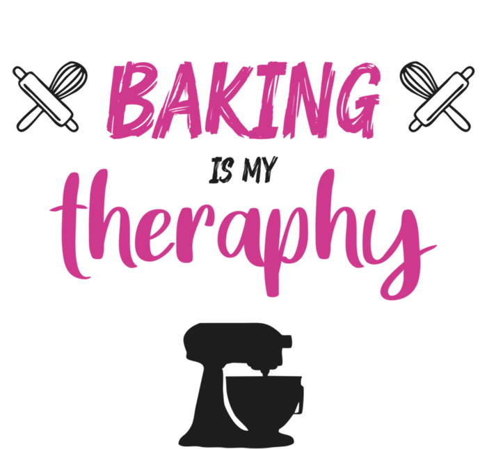 Baking Is My Therapy Cute Baker Biscuit Baking Culinary Cool Gift Sustainable Knit Beanie