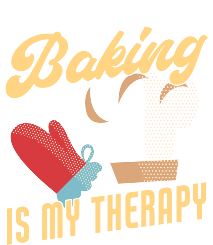 Baking Is My Therapy Funny Baker Gift Tie-Dye Long Sleeve Shirt