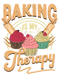 Baking Is My Therapy Funny Cake Bakers Pastry Chef Cupcakes Cool Gift Tie-Dye T-Shirt